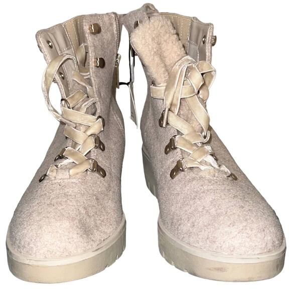 Anne Klein Sport Shoes - Anne Klein Donata Hiking Boots Beige Womens 8.5 New Without Box